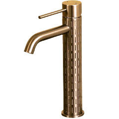 Architek mitigeur lavabo haut cuivre brossé